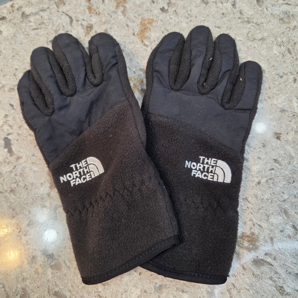 The North Face Womens Black Fleece Touchscreen Etip Gloves Small S/P